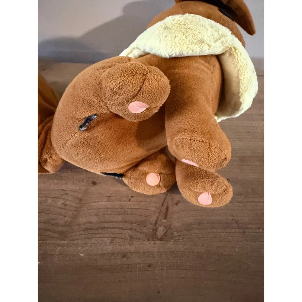 Pokemon Eevee Plush Stuffed Animal with Hidden Zipper Pouch Brown‎ 10 Inch